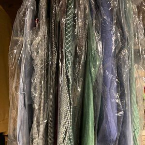 17 Assorted Polo, Chaps & Izod Men's Dress Shirts Size M